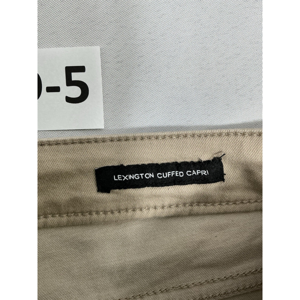 Womans Excellent Condition Jones NY Lexington Cuffed Capri Jeans 18 Tan 0235/D-5 - Picture 4 of 8